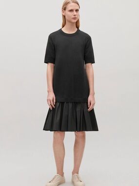 COS black Women's Short Sleeve dress - Minimalist Everyday